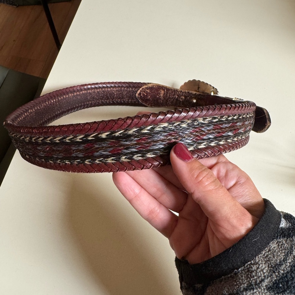 Vintage Western Belt with Silver buckle